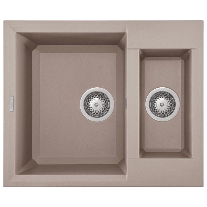 Elleci LGY15043 Easy 150 Lavello Granitek 2 Vasche 60 cm Tortora