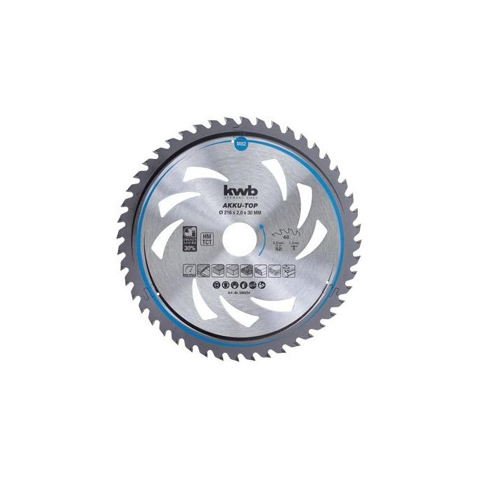 Kwb Lama Legno D.216X30 Mm - 48 Denti Energy Saving