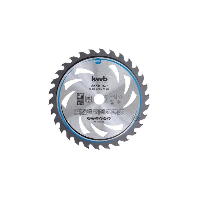 Kwb Lama Legno D.190X20 Mm - 30 Denti Energy Saving