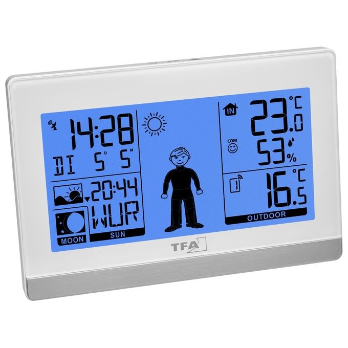 TFA Dostmann 35.1159.02 Weather Boy Stazione Meteo Radiocontrollata Bianco
