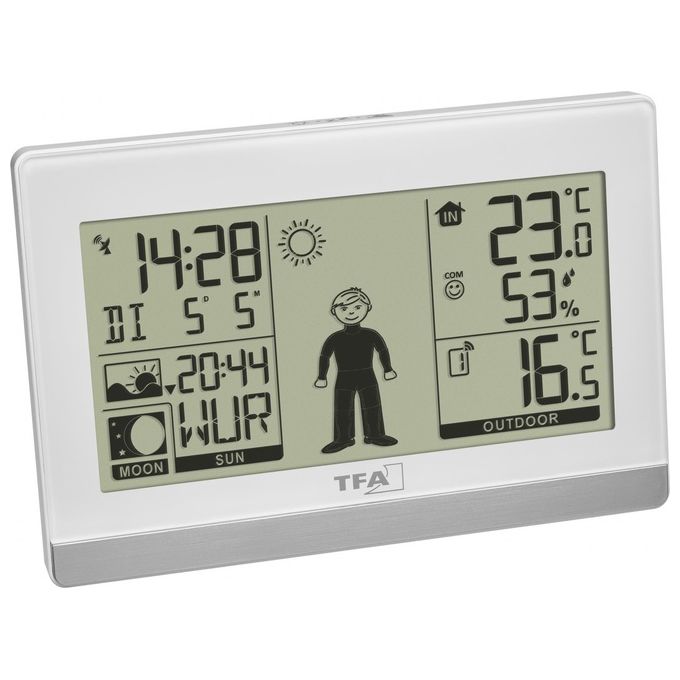 TFA Dostmann 35.1159.02 Weather Boy Stazione Meteo Radiocontrollata Bianco
