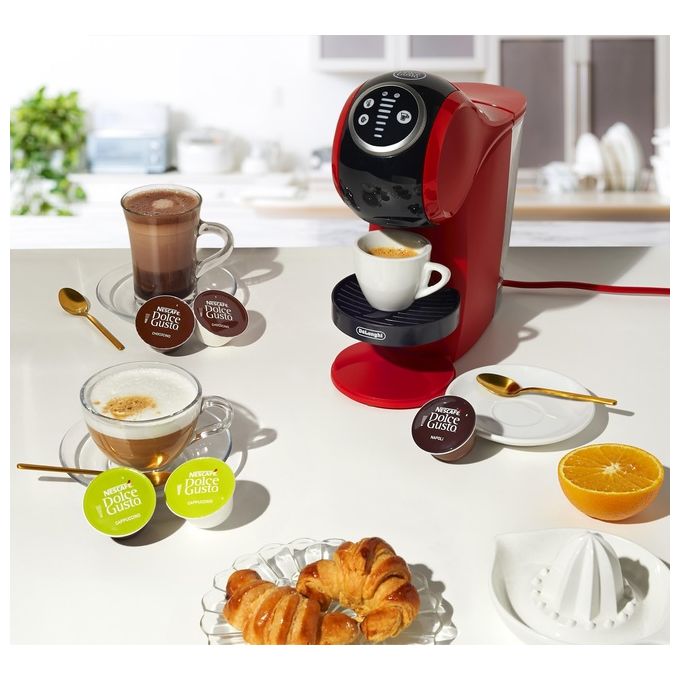 De longhi Genio S plus edg315r macchina caffe dolce gusto automatica rossa nera