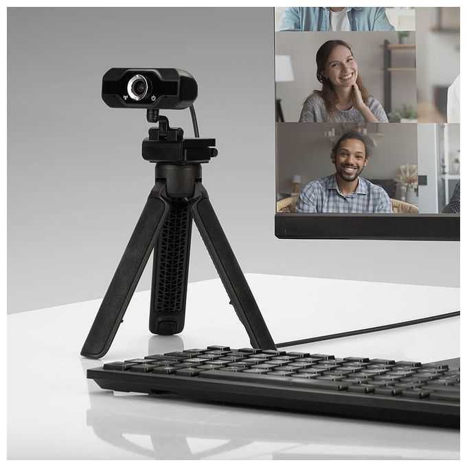 Lindy 43300 Webcam Full Hd 1080p con Microfono