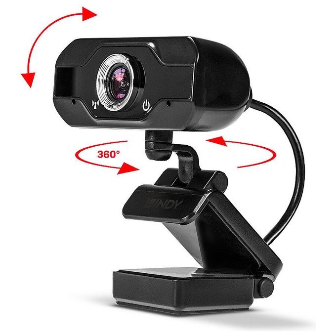Lindy 43300 Webcam Full Hd 1080p con Microfono