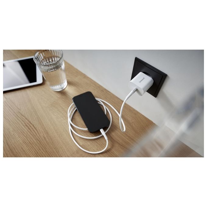 Intenso Power Adapter W20C Caricatore USB-C da 20 Watt Bianco