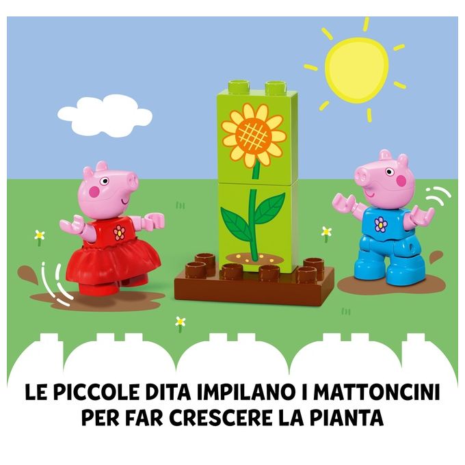 LEGO DUPLO Il Giardino e la Casa sull'Albero di Peppa Pig Giochi Educativi per Bambine e Bambini da 2 Anni Playset Creativo con Personaggi e Accessori Giocattolo Idea Regalo di Compleanno 10431