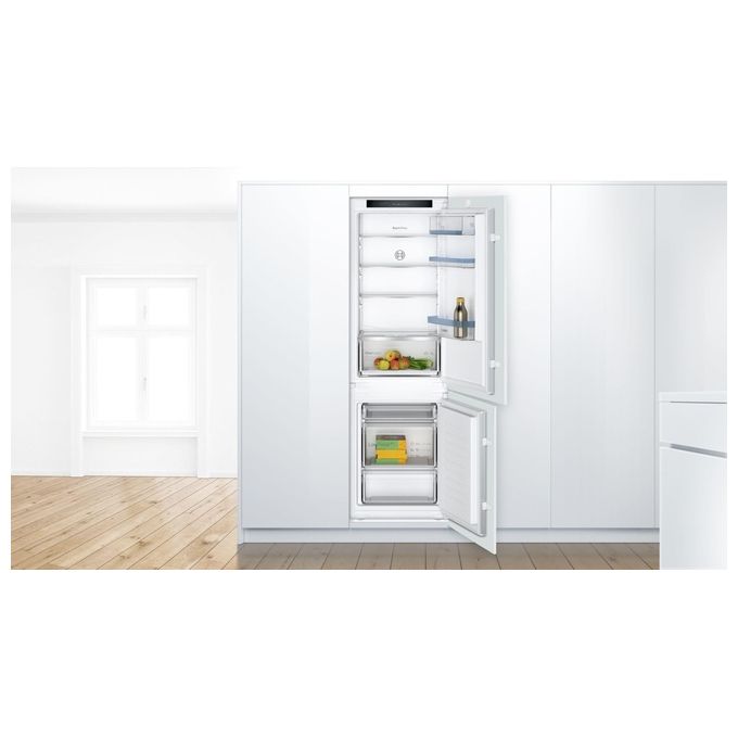 Bosch KIV86VSE0 Serie 4 Frigorifero Combinato da Incasso Capacita' 267 Litri Classe energetica E 177,2 cm Bianco