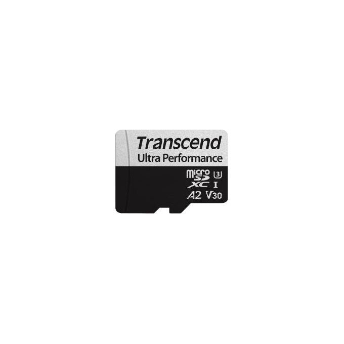 Transcend TS128GUSD340S Memory Card 128Gb microSD con Adattatore Uhs-I U3 A2 Ultra Performance