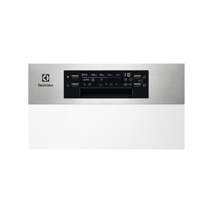 Electrolux EES42210IX Serie 600 Lavastoviglie Slim da incasso a Scomparsa parziale 9 Coperti Classe Energetica E 8 programmi AirDry Mulinello satellitare Sistema Pure Crystal 45cm