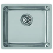 Elleci Space 500 R15 LIC500SACPUN15 – Lavello sottopiano 1 vasca, Acciaio inox satinato, 54x44 cm, sottopiano, Inox satinato