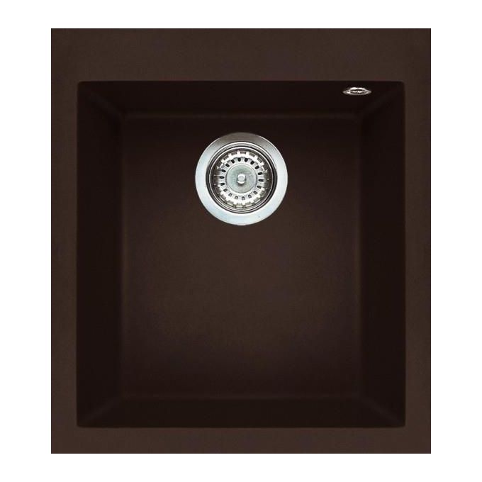 Elleci LMQ10078 Quadra 100 Lavello Metaltek 1 Vasca 41 cm Espresso