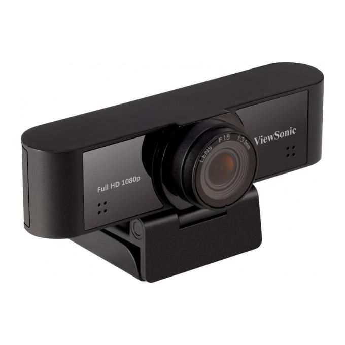 Viewsonic Webcam Full Hd 1920x1080 a 30fps con Microfono Incorporato Nero