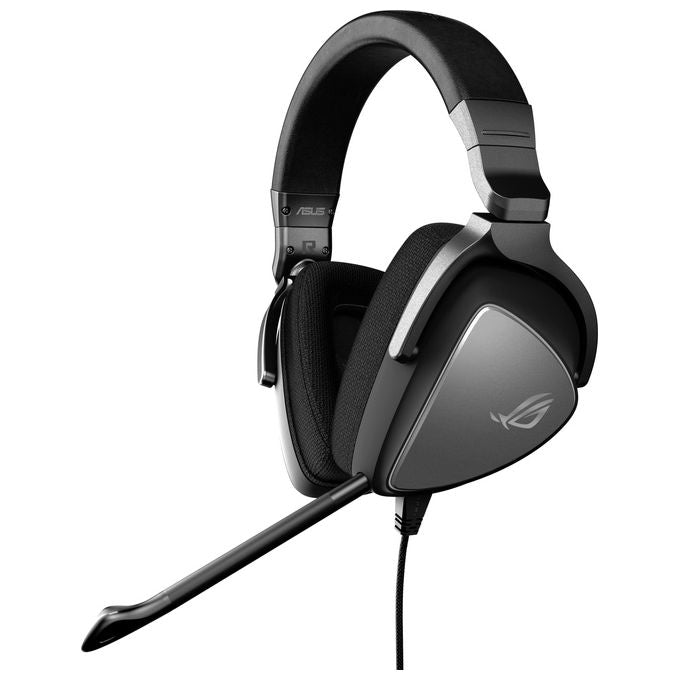 ASUS ROG Delta S Cuffia Gaming USB-C, Illuminazione RGB, Microfono con Cancellazione Rumore, MQA, 4 DAC ESS 9281, Design Leggero, Per PC, Mac, PS4-PS5, Nintendo Switch e Dispositivi Mobile, Nero