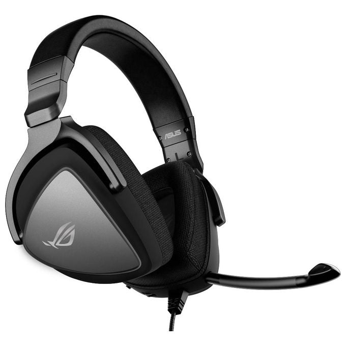 ASUS ROG Delta S Cuffia Gaming USB-C, Illuminazione RGB, Microfono con Cancellazione Rumore, MQA, 4 DAC ESS 9281, Design Leggero, Per PC, Mac, PS4-PS5, Nintendo Switch e Dispositivi Mobile, Nero
