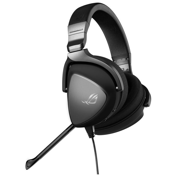 ASUS ROG Delta S Cuffia Gaming USB-C, Illuminazione RGB, Microfono con Cancellazione Rumore, MQA, 4 DAC ESS 9281, Design Leggero, Per PC, Mac, PS4-PS5, Nintendo Switch e Dispositivi Mobile, Nero