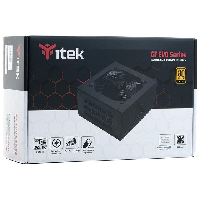 ITek GF650 Alimentatore per Computer 650W 24-Pin Atx Atx Nero
