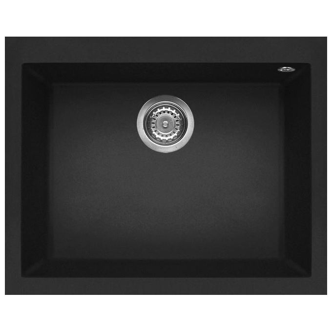 ELLECI LGQ11040 Quadra 110 Lavello Granitek 1 Vasca 61 cm Nero