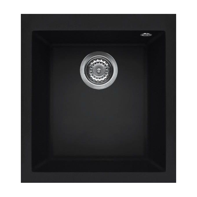 Elleci LKQ10086 Quadra 100 Lavello Keratek 1 Vasca 41 cm Nero