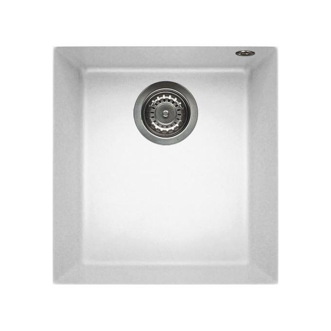 Elleci LKQ10096 Quadra 100 Lavello Keratek 1 Vasca 41 cm Bianco