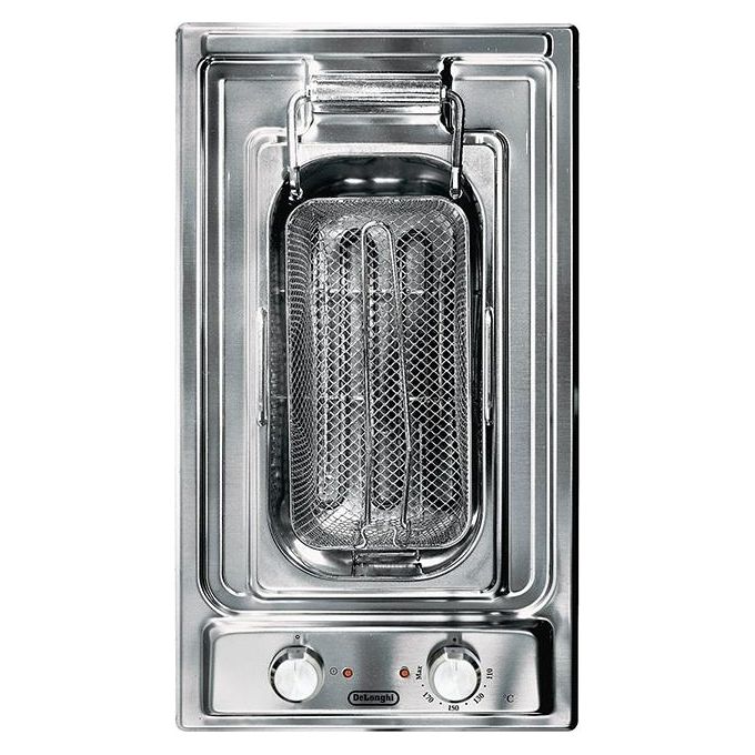 De Longhi FRI 13-2 Linea Domino Friggitrice Elettrica da Incasso 30 cm Acciaio Inox
