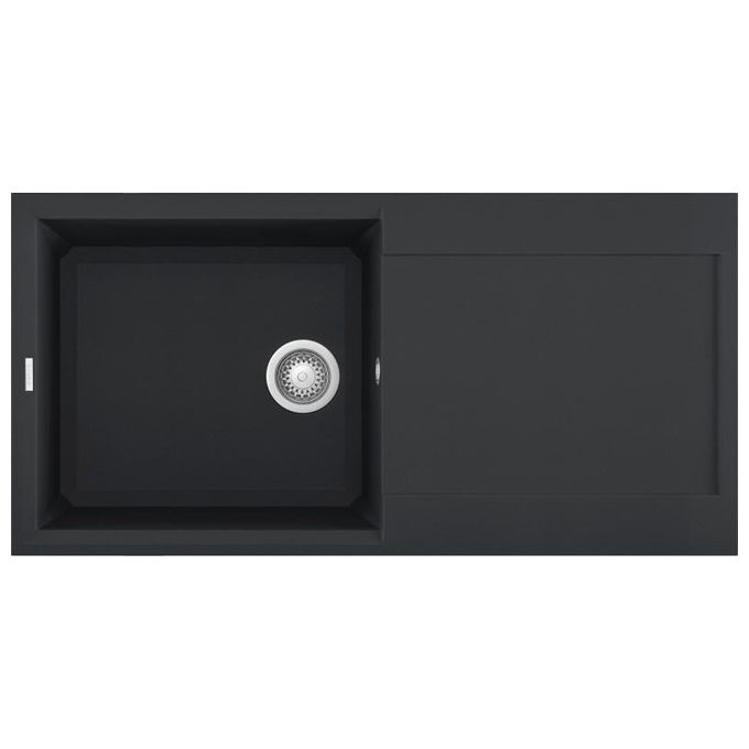 Elleci LGY48059 Easy 480 Lavello Granitek Gocciolatoio reversibile 1 Vasca 100 cm Antracite