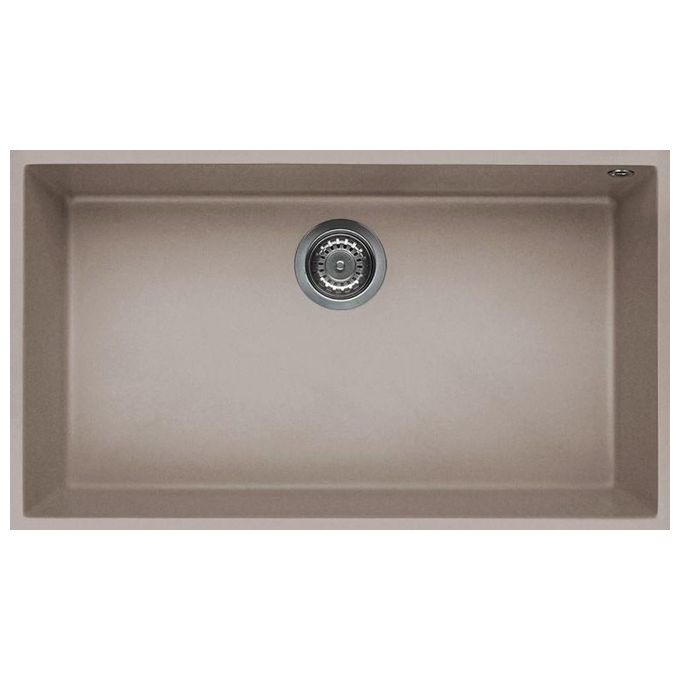 ELLECI LGQ13043BSO Quadra 130 Lavello Granitek 1 Vasca 76 cm Tortora