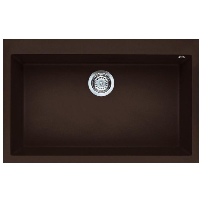 Elleci LMQ13078 Quadra 130 Lavello Metaltek 1 Vasca 79 cm Espresso