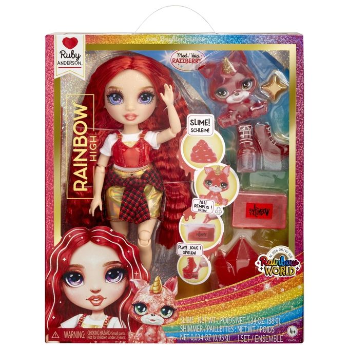 MGA Bambola Rainbow High Classic Rainbow Fashion Doll Ruby Red