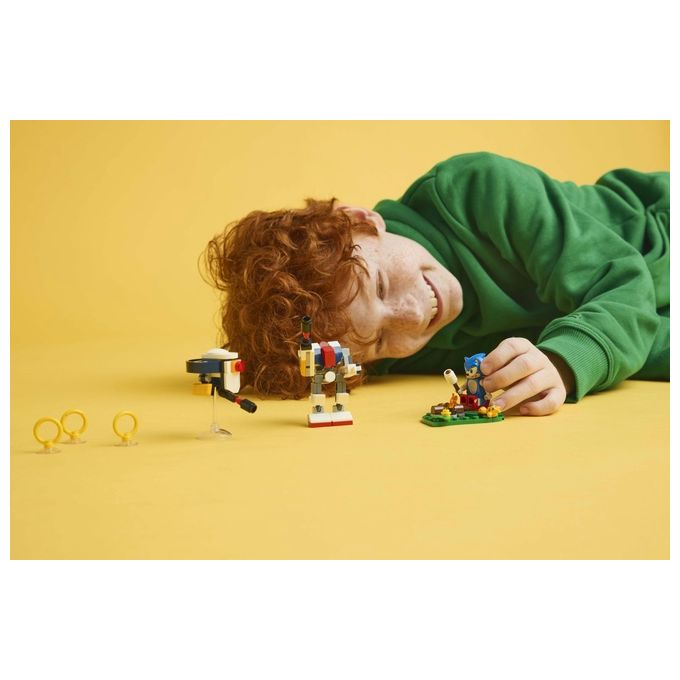 LEGO Sonic Duello al Falo' di Sonic Giochi d'Avventura per Bambini e Bambine da 7 Anni in su con Personaggi del Videogioco tra cui 2 Robot Giocattolo Idea Regalo di Compleanno per Gamer 77001