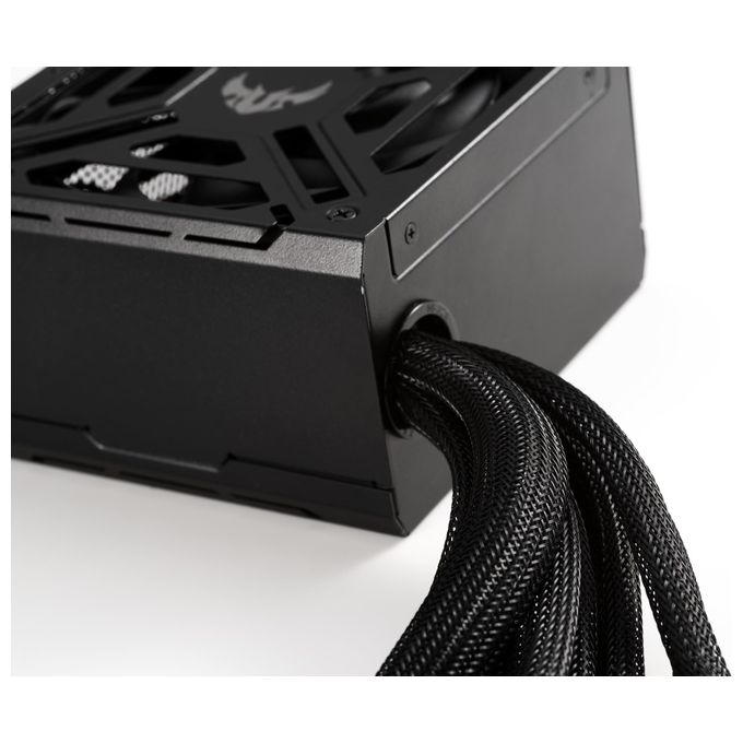 ASUS TUF Gaming 550W Alimentatore Bronze con certificazione Military Grade, PCB rinforzato, ventola Axial Tech, Tecnologia 0dB, cavi sleevati, 6 anni di garanzia