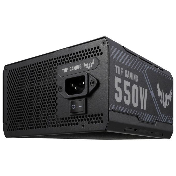 ASUS TUF Gaming 550W Alimentatore Bronze con certificazione Military Grade, PCB rinforzato, ventola Axial Tech, Tecnologia 0dB, cavi sleevati, 6 anni di garanzia