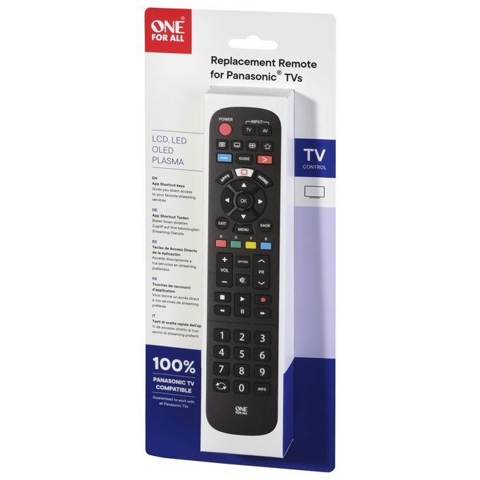 One For All Telecomando Sostitutivo per Tv Panasonic