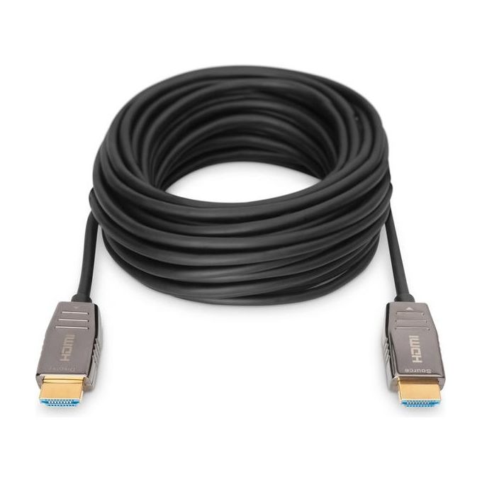 Digitus cavo in fibra ottica ibrido hdmi aoc, uhd 8k, 30 m