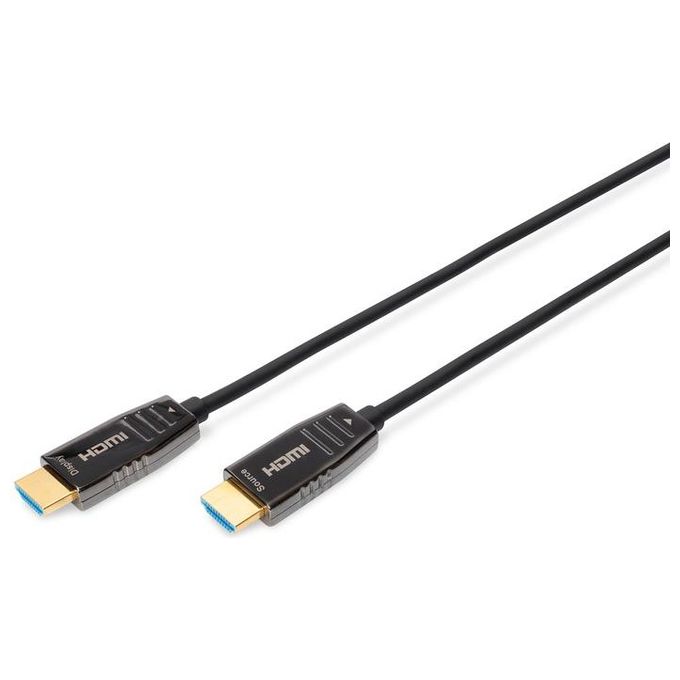Digitus cavo in fibra ottica ibrido hdmi aoc, uhd 8k, 15 m