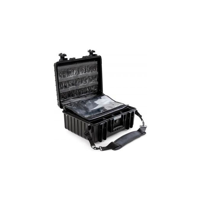 BandW 6000-B-MED Valigetta Custodia Rigida Kit di Emergenza Medica Impermeabile IP67 Polipropilene Temperatura -30 a 80 °C colore Nero
