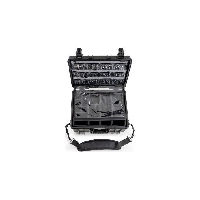 BandW 6000-B-MED Valigetta Custodia Rigida Kit di Emergenza Medica Impermeabile IP67 Polipropilene Temperatura -30 a 80 °C colore Nero