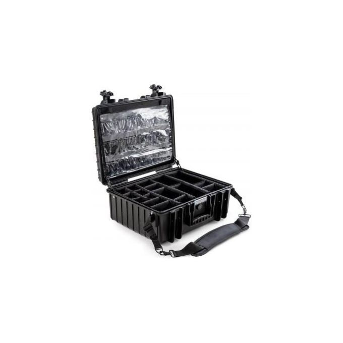 BandW 6000-B-MED Valigetta Custodia Rigida Kit di Emergenza Medica Impermeabile IP67 Polipropilene Temperatura -30 a 80 °C colore Nero