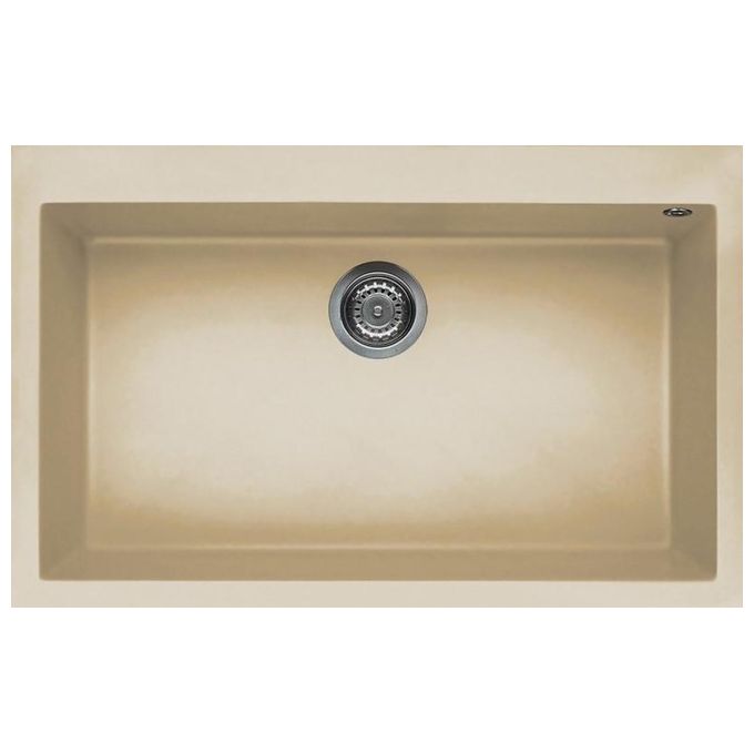 Elleci LKQ13095 Quadra 130 Lavello Keratek 1 Vasca 79 cm Champagne