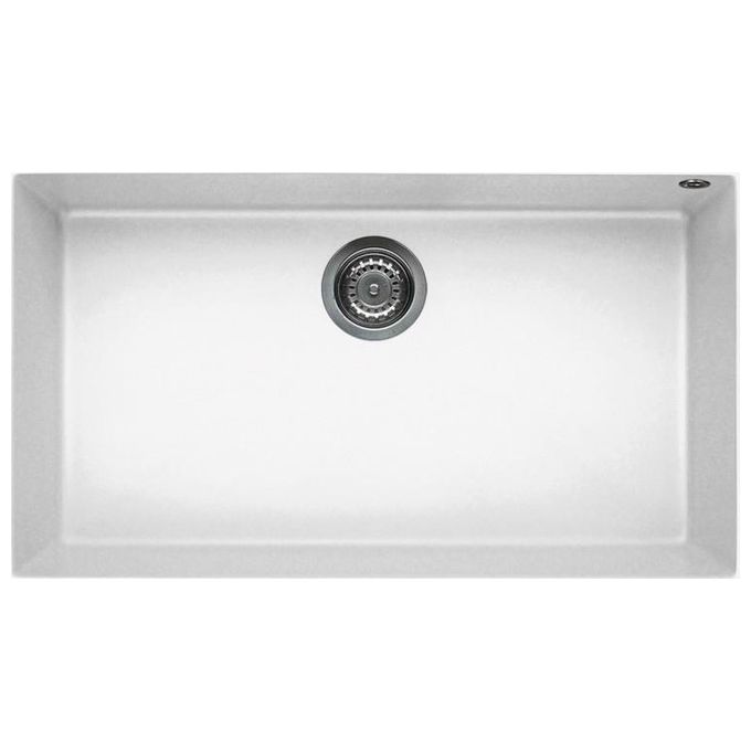 Elleci LKQ13096 Quadra 130 Lavello Keratek 1 Vasca  79 cm Bianco