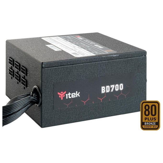 ITek BD700 Alimentatore 700W 80Plus EU Bronze PFC Attivo Ventola HDB 12cm DC to DC Semi Modulare
