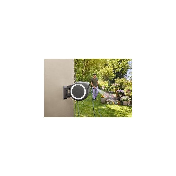 Gardena Avvolgitubo a Parete RollUp M-L Bianco 25mt