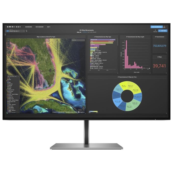 HP Monitor Flat 27'' Z27k G3 3840x2160 Pixel 4k Ultra Hd Tempo di risposta 5 ms