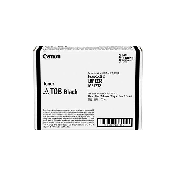 Canon T08 Toner Nero 11.000PP X I-SENSYS X 1238P 1238PR 1238I 1238IF