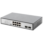 Digitus Switch Gigabit 8 Porte con 6 x Porte Poe 2 x Rj45 2 x Sfp Uplink 802.3 Af-at-bt