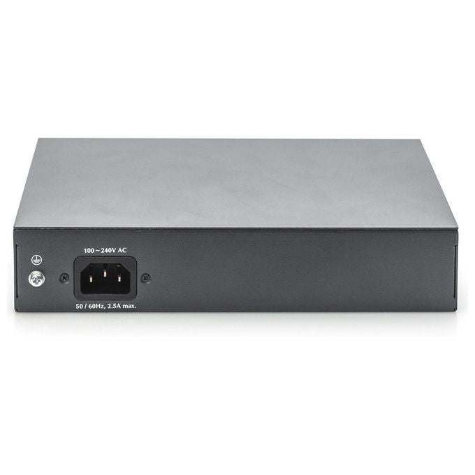 Digitus Switch Gigabit 8 Porte con 6 x Porte Poe 2 x Rj45 2 x Sfp Uplink 802.3 Af-at-bt