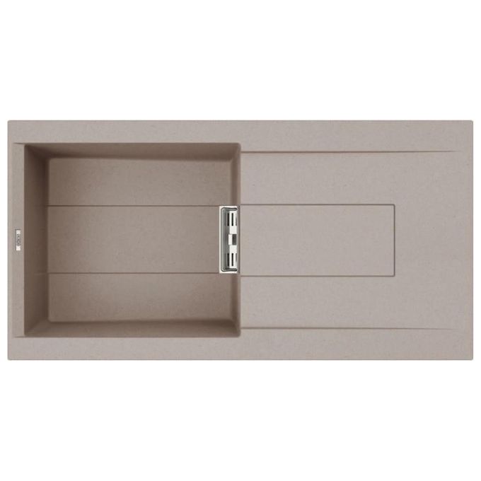 Elleci LGI48043SMT Smart 480 Lavello Granitek gocciolatoio reversibile 1 Vasca 100 cm Tortora