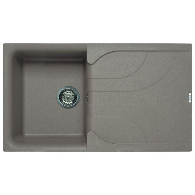 Elleci LGE40043 Ego 400 Lavello Granitek gocciolatoio reversibile 1 Vasca 86 cm Tortora