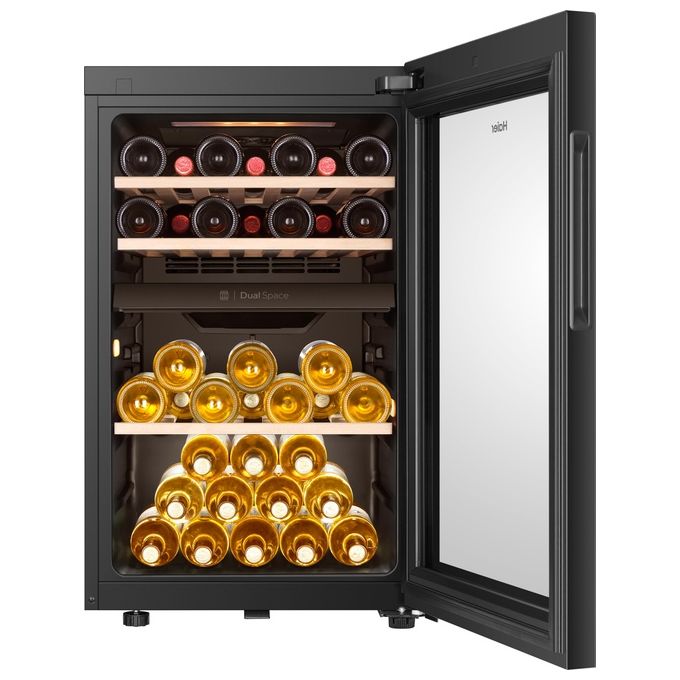 Haier HWS42GDAU1 Cantinetta Vino 42 Bottiglie Classe energetica G Ripiani in legno Connettivita' Wi-Fi 82 cm