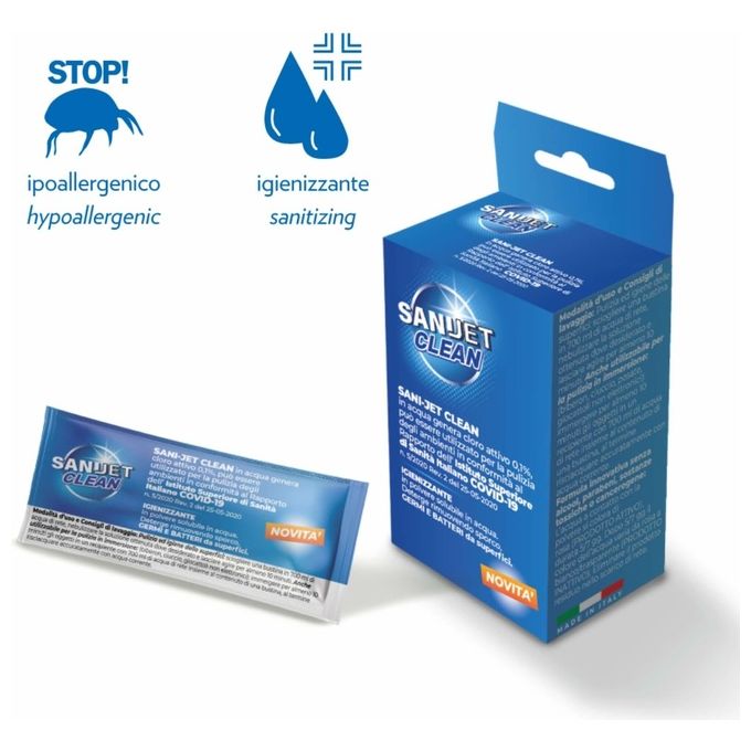 Ariete Sani-Jet Clean Igienizzante in Polvere Solubile in Acqua 10 Bustine da 70gr