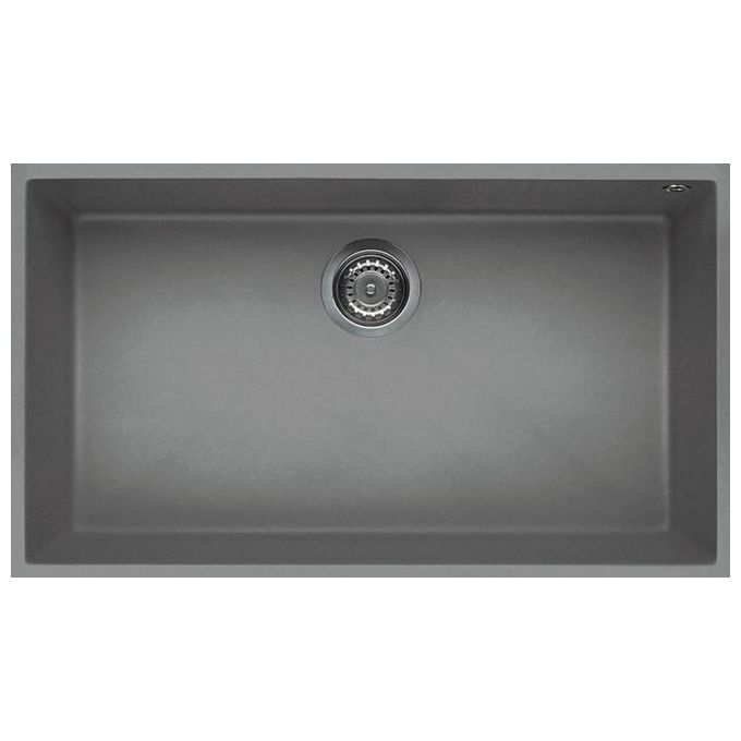 Elleci LKQ13097BSO Quadra 130 Lavello Keratek 1 Vasca 76 cm Grigio
